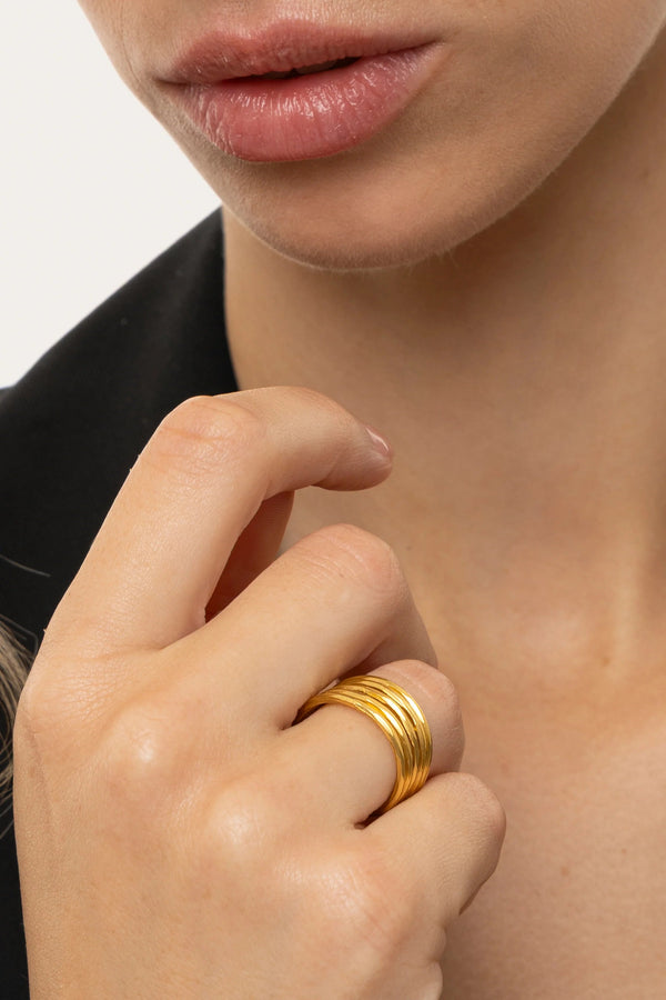 Anillo Fascia Piatta Intreccio Non Solo Bella