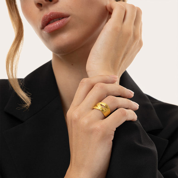 Anillo Fascia Piatta Intreccio Non Solo Bella