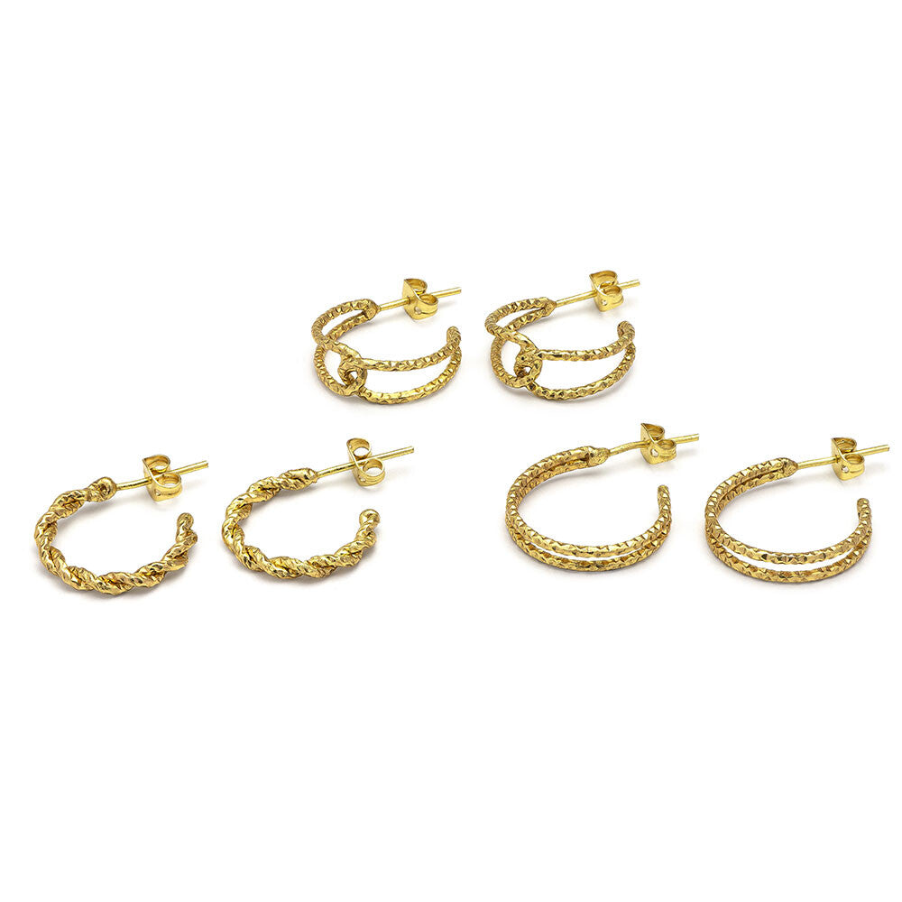 Set 3 pares Aros Cerchi Mix Luminosi Non Solo Bella