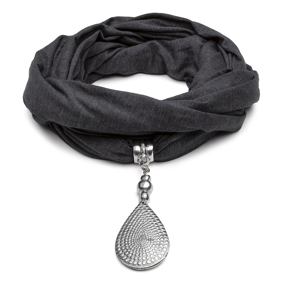 Pañuelo Joya Gris Mezzaluna (Copia) Non Solo Bella