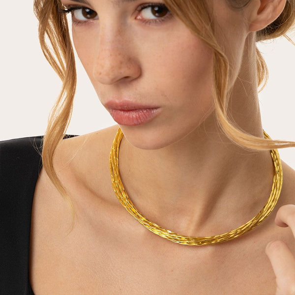 Collar Choker Linee Battute Non Solo Bella