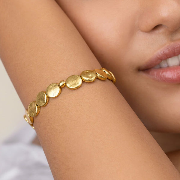 Pulsera Elástica Esferas Planas Non Solo Bella