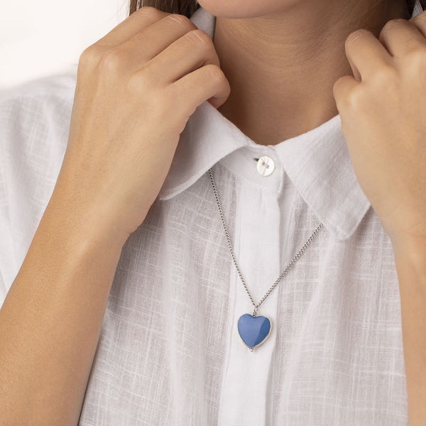 Colgante Cuore grande Denim Non Solo Bella