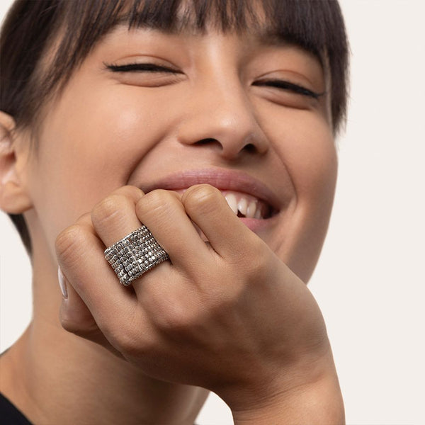 Anillo Fascia Micro Pepite Non Solo Bella