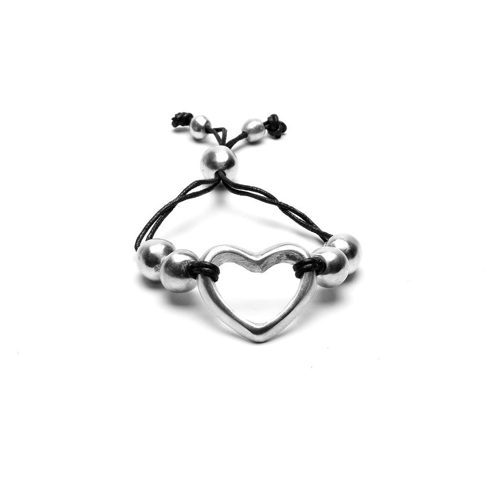 Pulsera Fil Noir Cuore Non Solo Bella