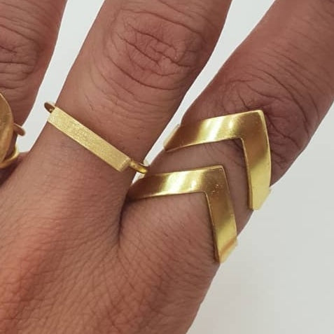 Anillo Chevron Ajustable Non Solo Bella
