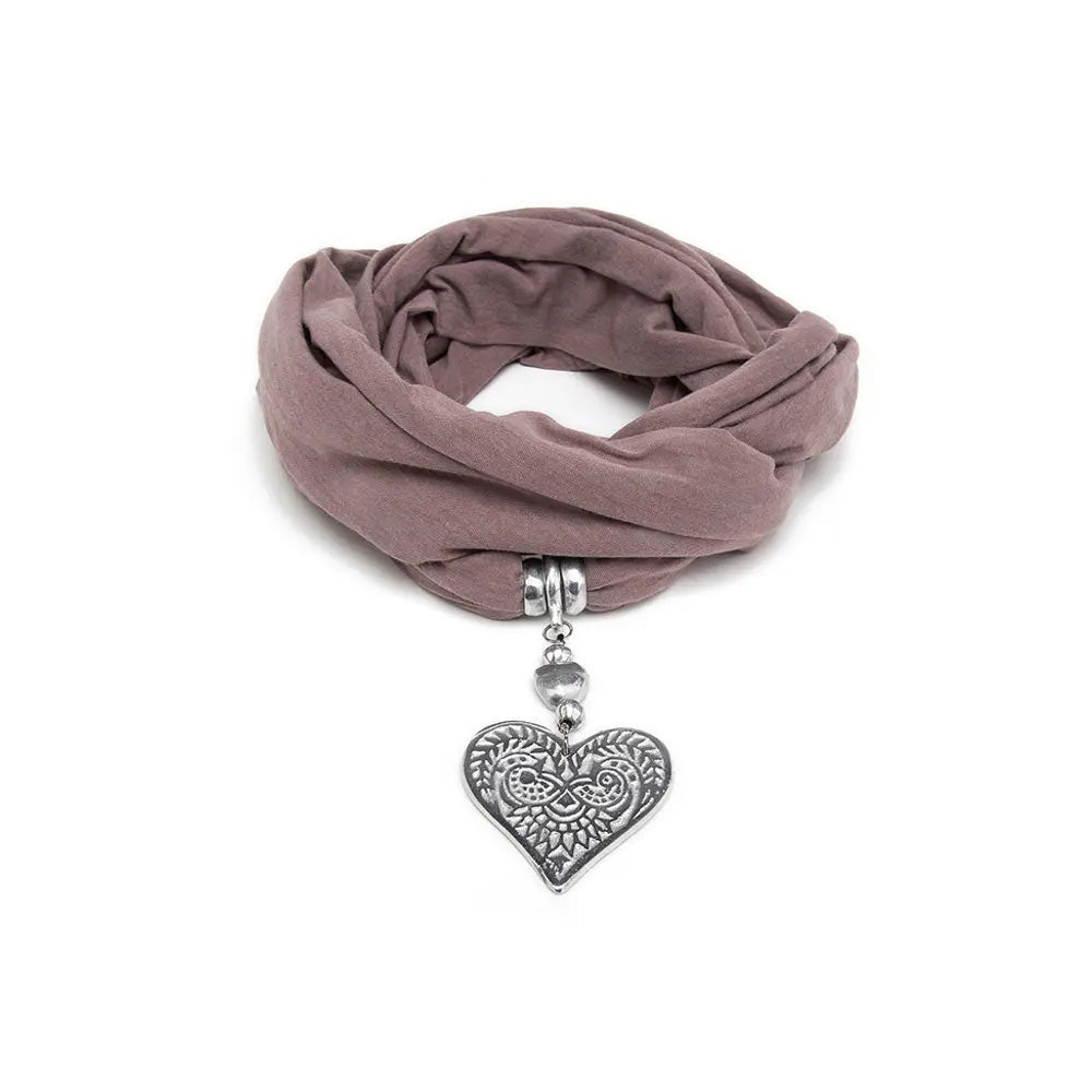 Pañuelo Joya Beige Cuore Non Solo Bella