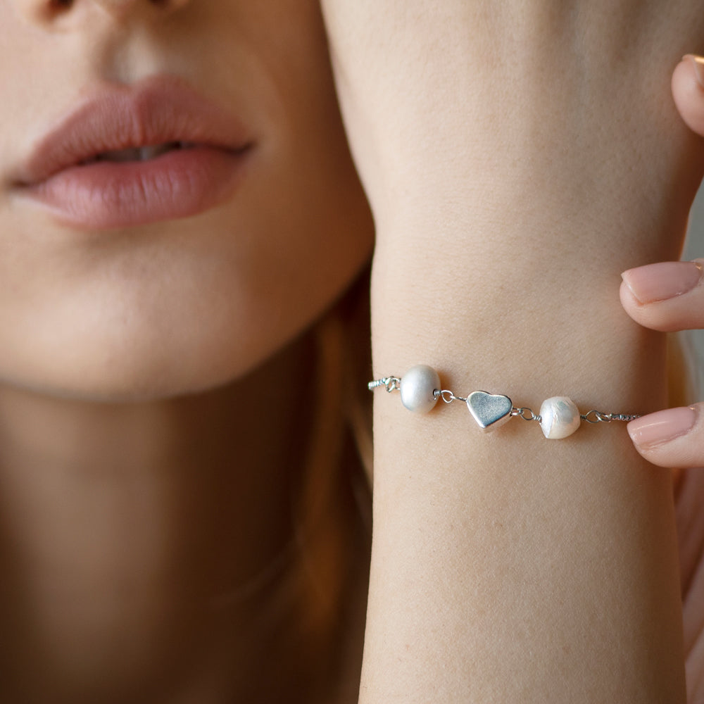 Brazalete ajustable Cuore 2 Perle Non Solo Bella