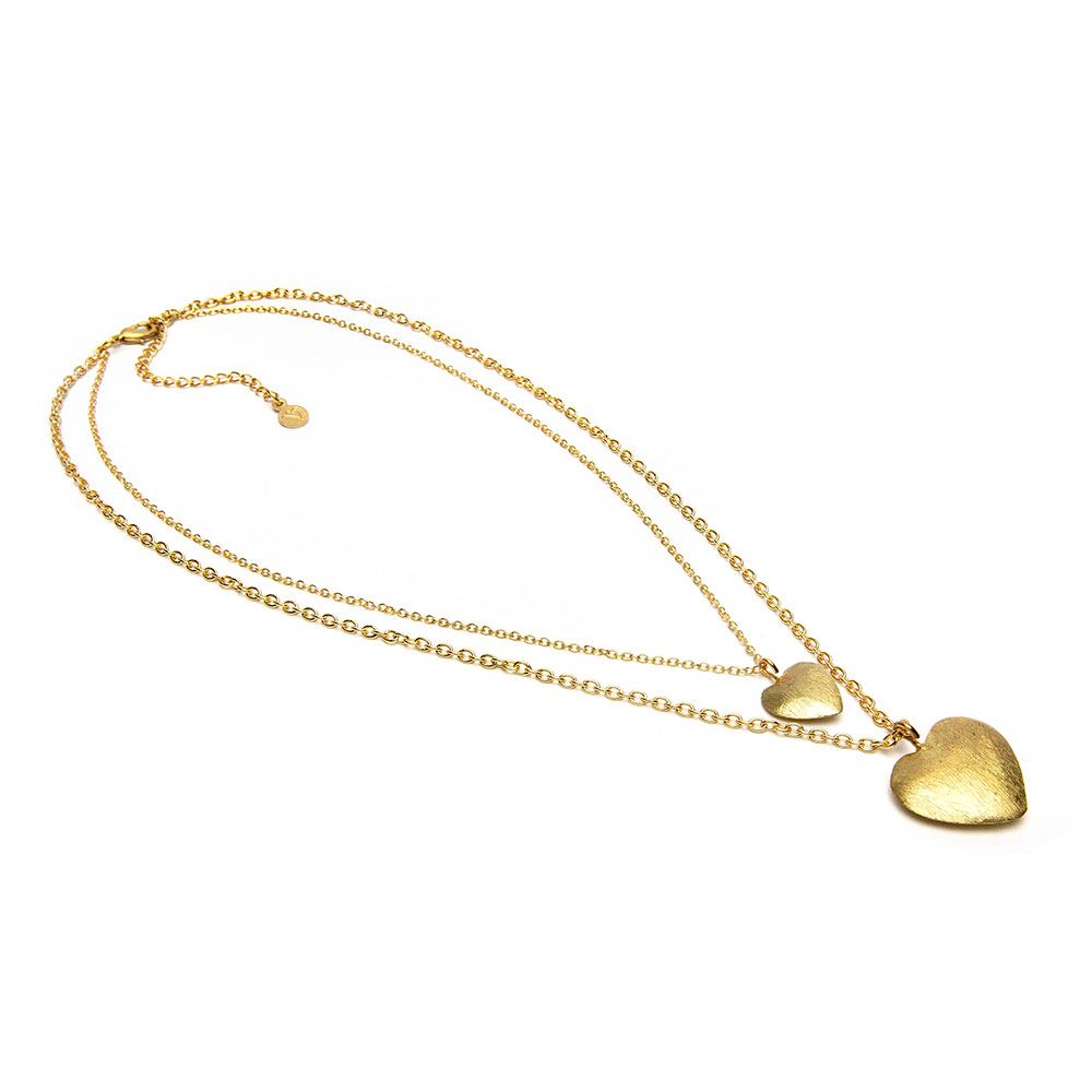 Collar 2 Cadenas Cuori Bombati Non Solo Bella